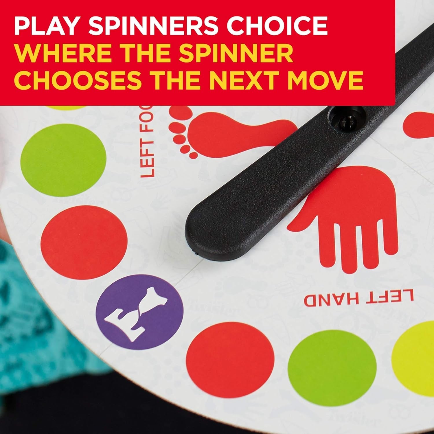 Hasbro Gaming Twister Ultimate: Bigger Mat, More Colored Spots, Family, Kids Party Game Age 6+; Compatible with Alexa (Amazon Exclusive)