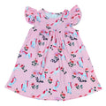Magical Friend Milk Silk Flutter Dress