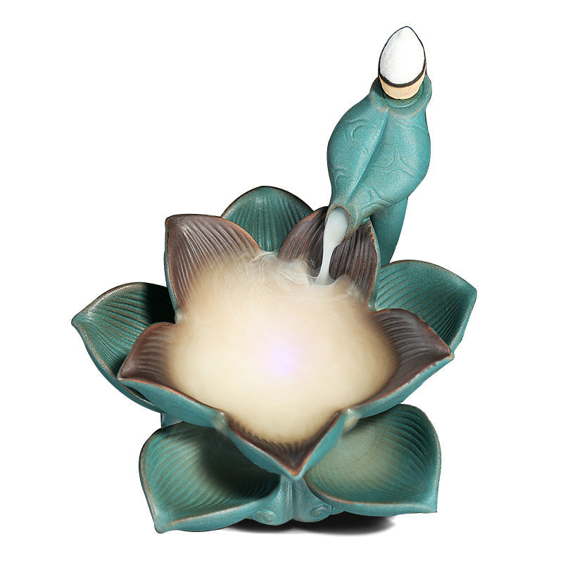 Ceramic smoke back aromatherapy furnace