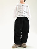 Autumn And Winter Children's Clothing Fleece-lined Casual All-match Loose Knitted Trousers