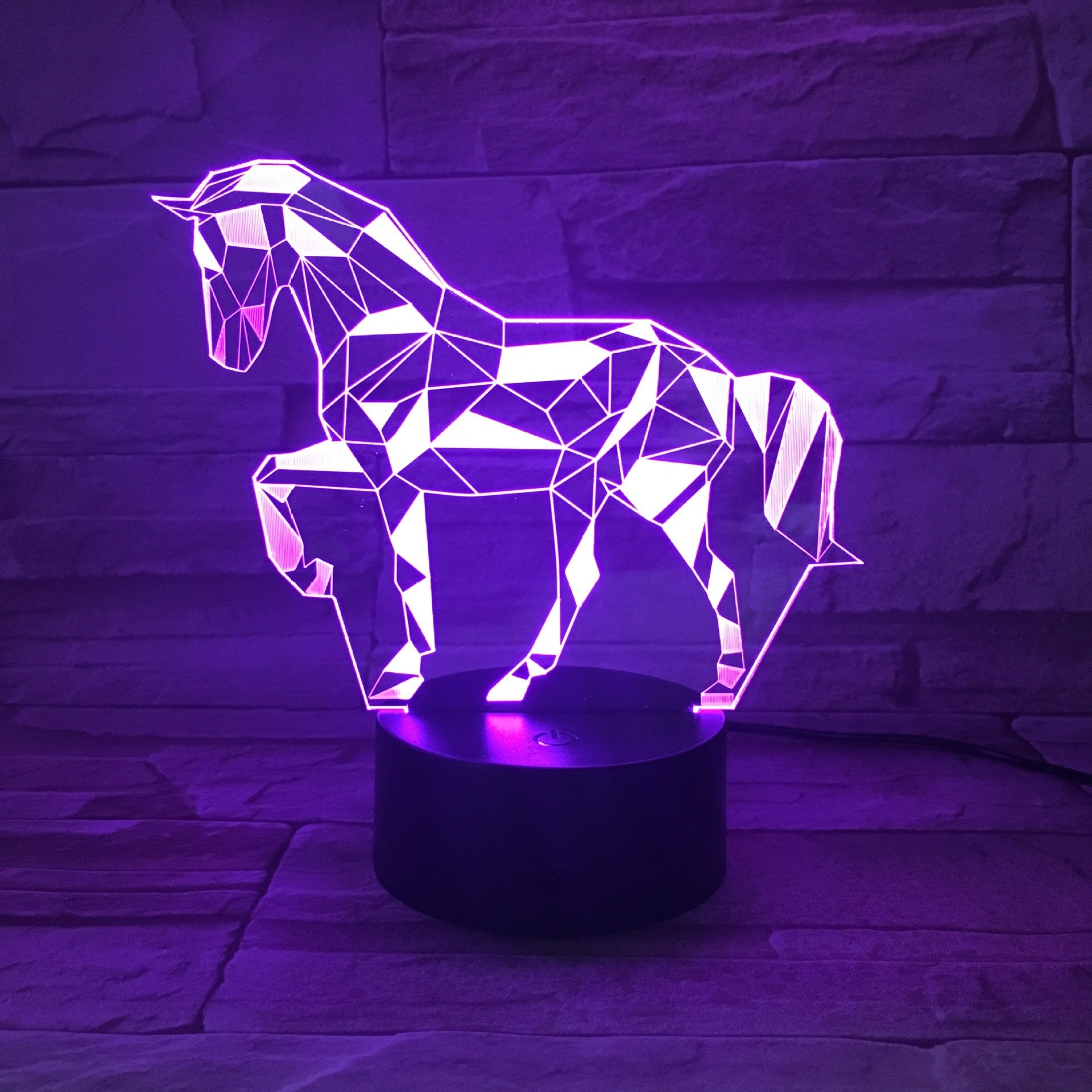 Remote touch gradient table lamp