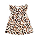 Cheetah Print Milk Silk Flutter Dress