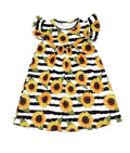 Sunflower Milk Silk Flutter Dress