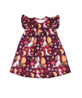 Howl at the Moon Milk Silk Flutter Dress