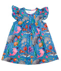 Sea Life Flutter Milk Silk Dress