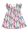 Artist Tools Milk Silk Flutter Dress