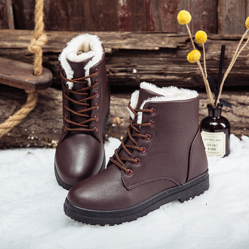 Women's waterproof Martin boots plus size