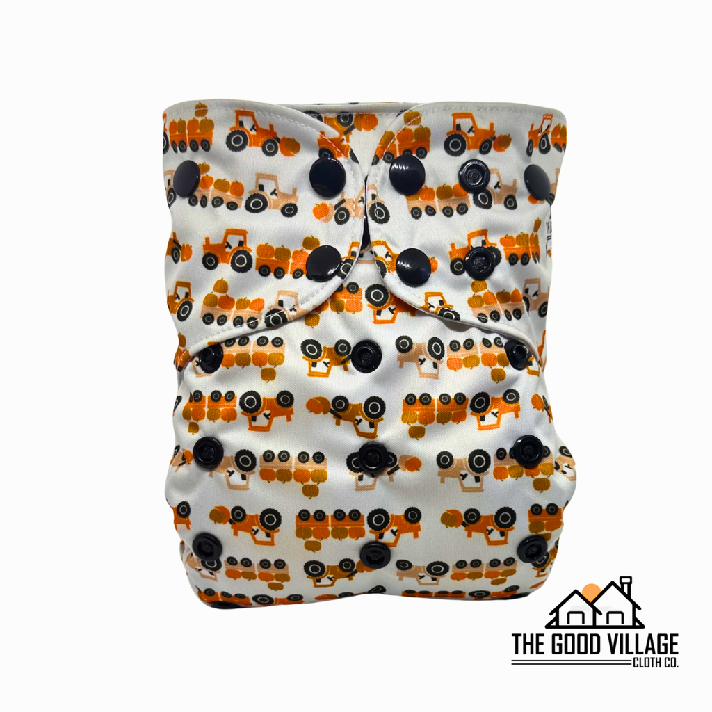 One Size Pocket Diaper - Pumpkin Haul