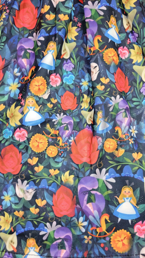 Alice Inspired Milk Silk Flutter Dress