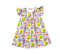 Softball Milk Silk Flutter Dress