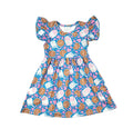Milk and Cookies Long Flutter Milk Silk Dress