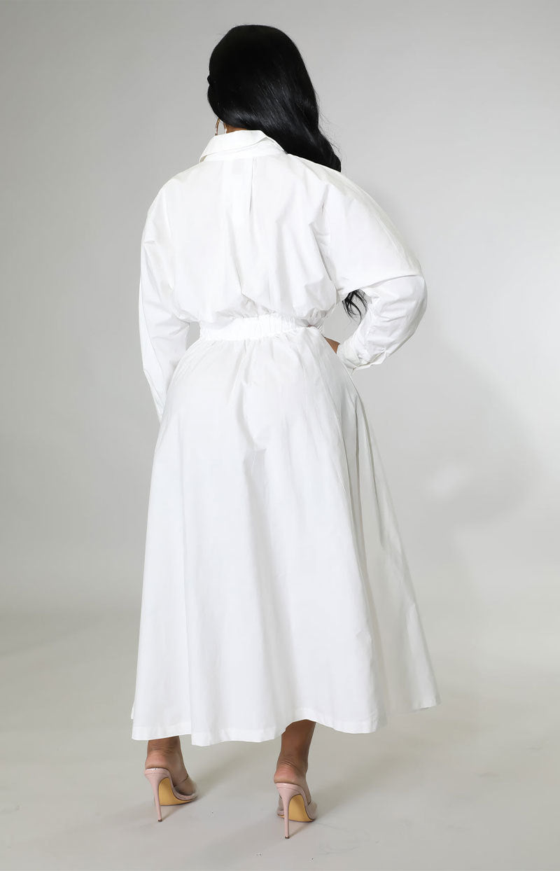 Casual Long Sleeve Plus Size Women's Shirt