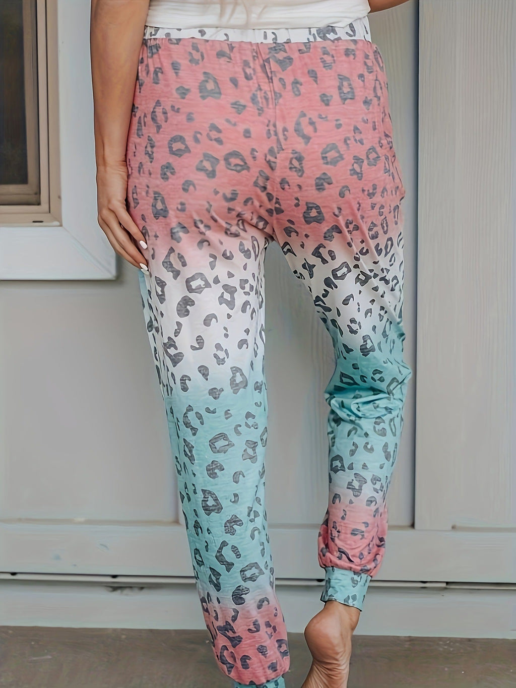 Women's autumn fashion new leopard print leggings loose fit