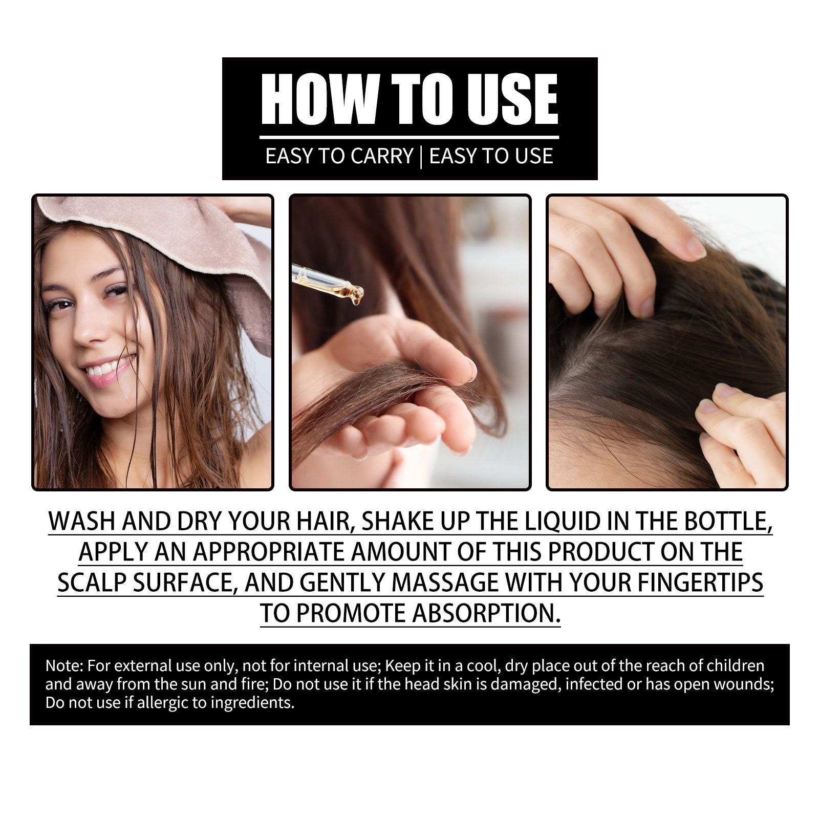 Collagen B7 Vitamin Hair Care Essential Oil Nourishes Hair Gently And Softens Hair