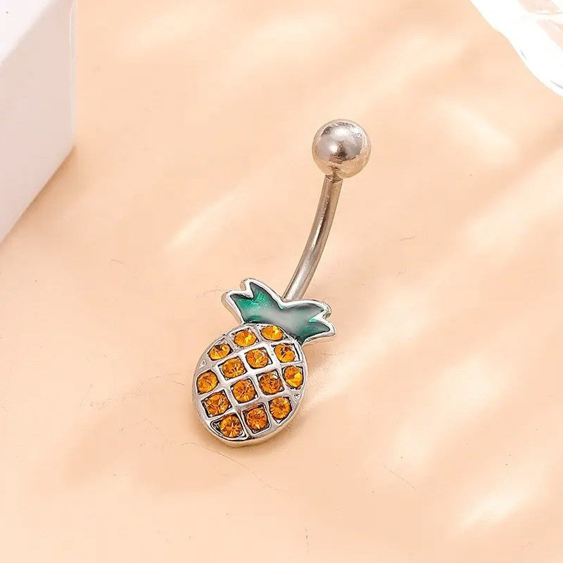 Navel Ring Creative Bat Bee Navel Buckle Navel Ring Body Piercing Jewelry