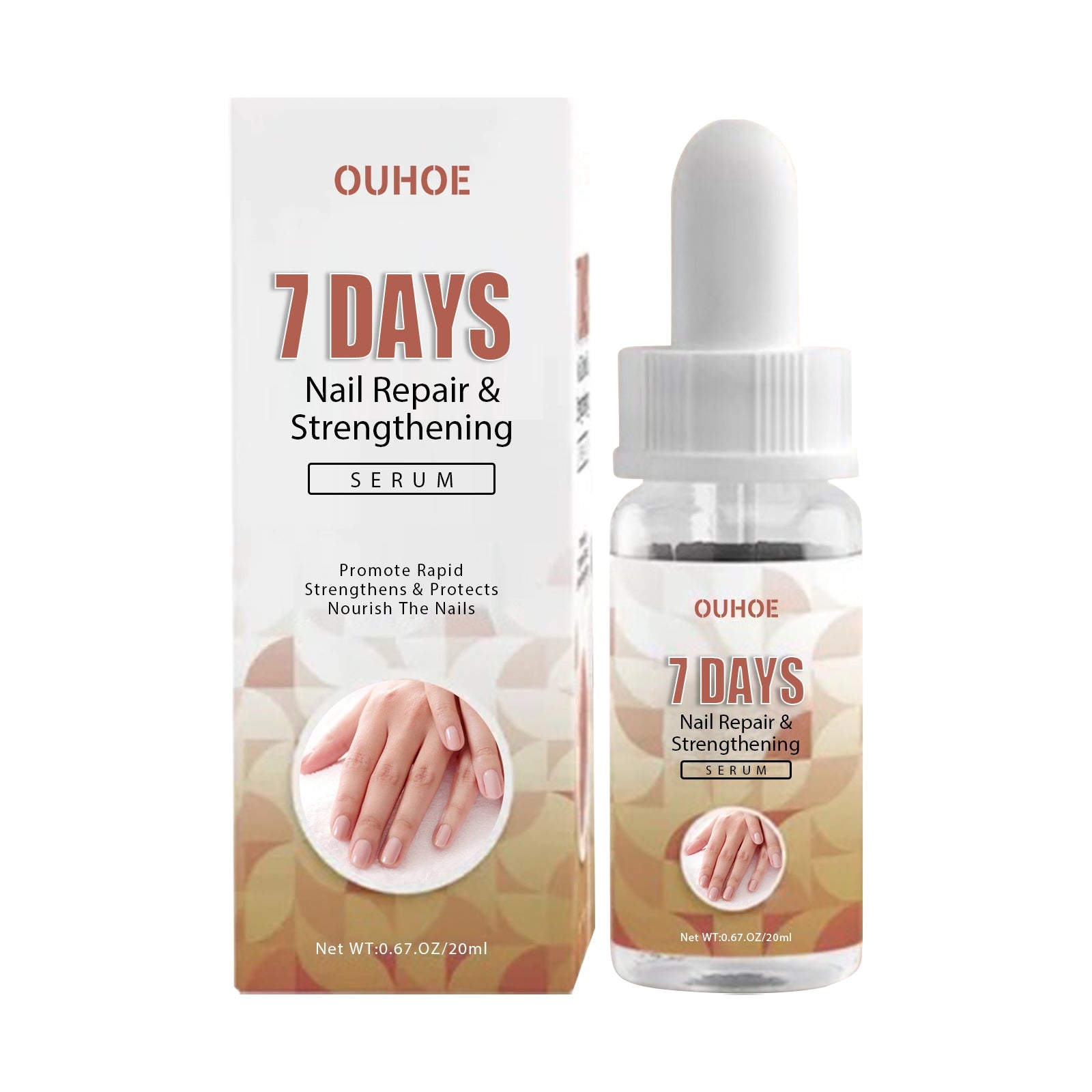 7 Day Nail Repair Essence, Hand And Foot Gray Nail Brightening Soft Nail Thickening Toenail Care Solution