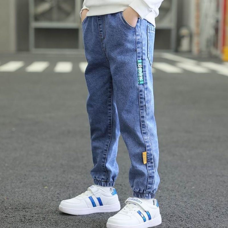 Spring And Autumn Trousers Winter Fleece-lined