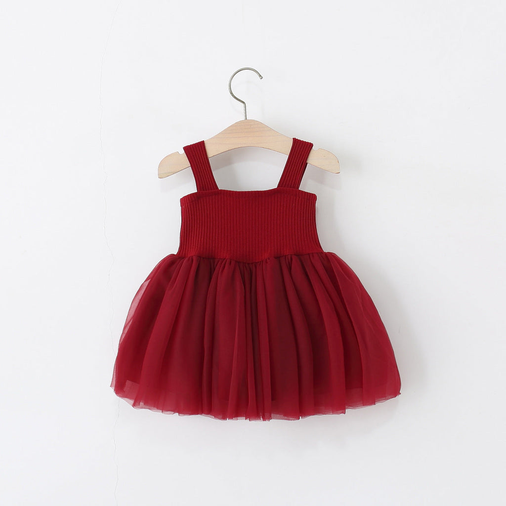 Trendy Children's Clothing Girls' Sleeveless One-piece Dress Summer