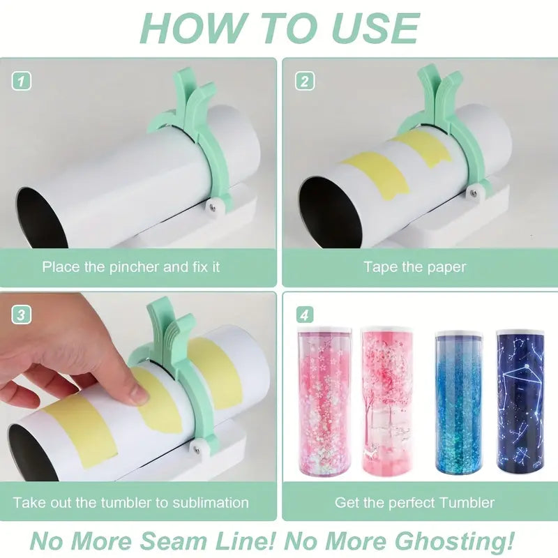 2-In-1 Sublimation Tumblers Pincher With Cup Cradle, Tumbler Clamp Grip Pinch Tool For 12-20oz Sublimation Tumblers