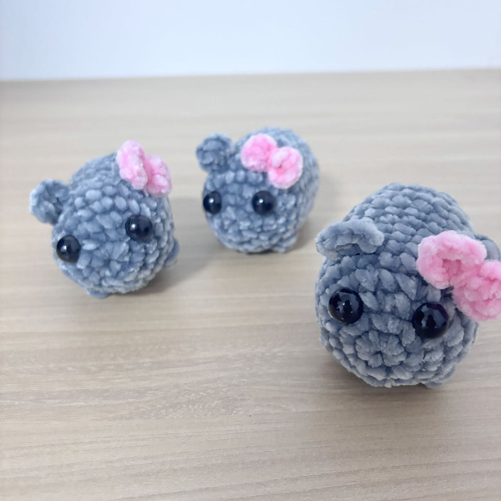 Chenille singing sad hamster keychain pendant Hamster emotional comfort doll