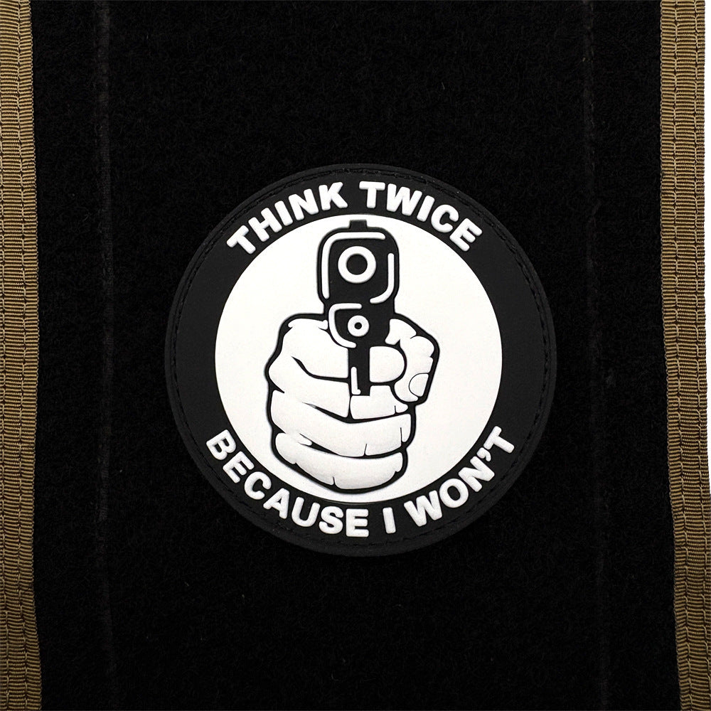 THINK TWICE BECAUSE I WON'T THINK TWICE Before Chapter PVC Flexible Glue Armband