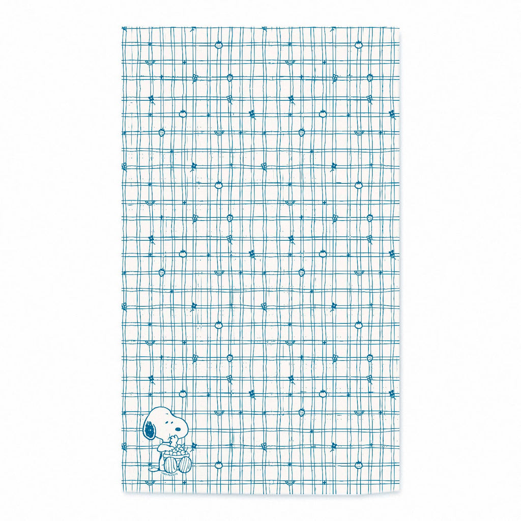 3P4 x Peanuts® - Snoopy Cherry Basket Tea Towel (Blue)