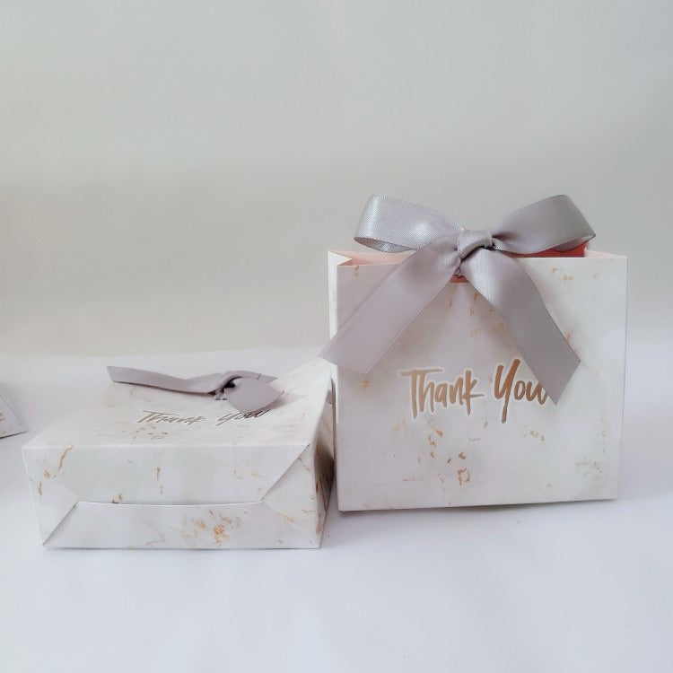 1PCS Marbled creative European style wedding sugar box wedding sugar bag wedding sugar box gift box bag paper bag