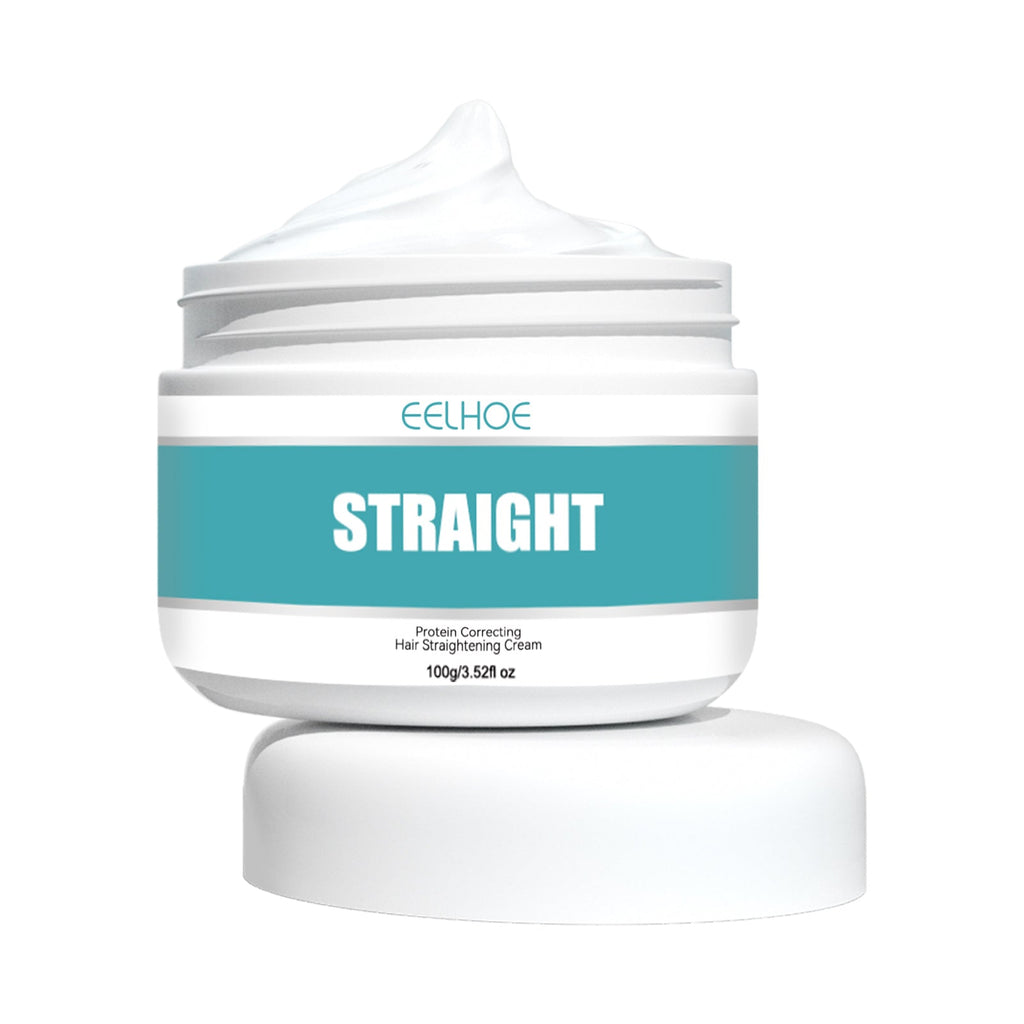 Collagen Hair Straightening Cream, Repair Damaged Hair To Smooth Frizz And Split Free Smoothing Cream