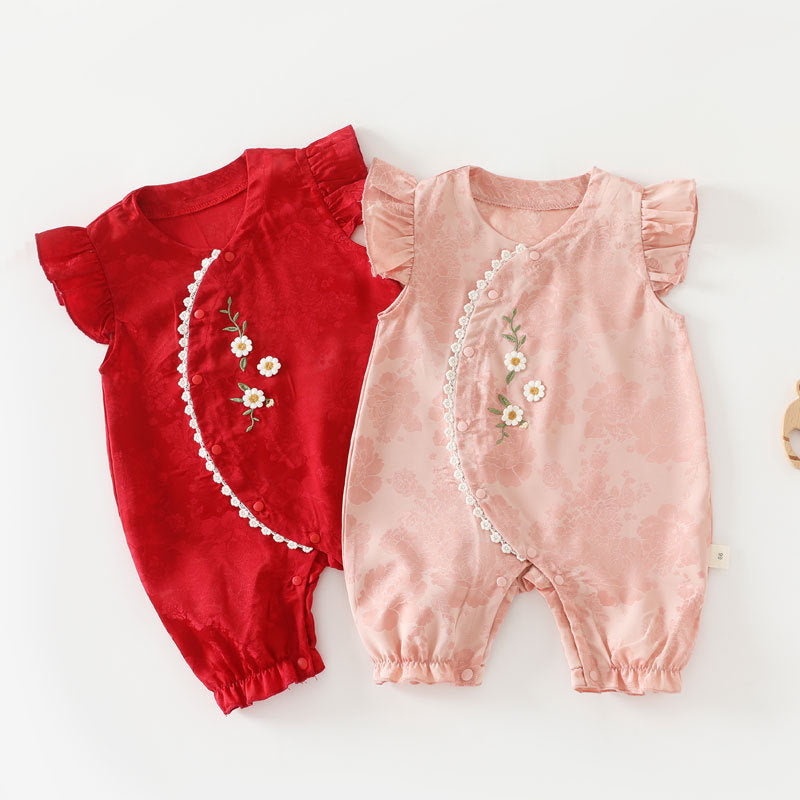 Baby Cotton Onesie Boneless Bodysuit Long-sleeve First-month Sleepwear For Boys And Girls