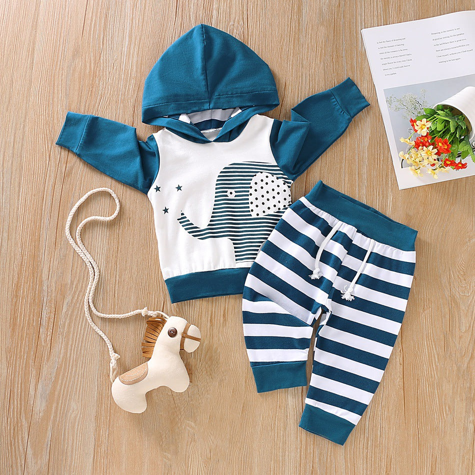 Long sleeve hooded elephant top