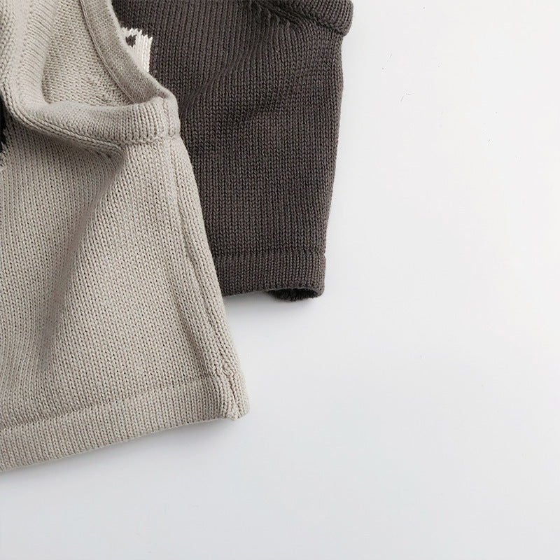 Spring And Autumn Vest Sleeveless Jacquard Knitted Cotton