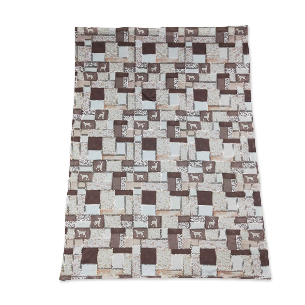 Brown camo duck dog deer hunting baby boy blankets
