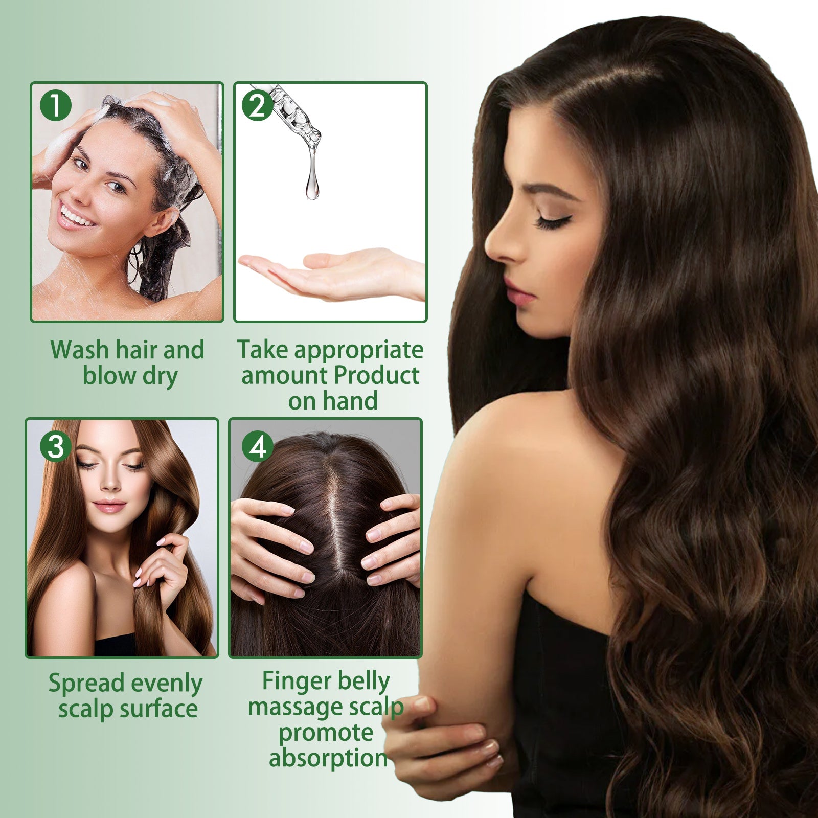 Rosemary Hair Dense Essential Oil, Prevent Hair Breakage And Hair Loss Strong, Strong And Solid Hair Moisturizing Root Dense Essential Oil