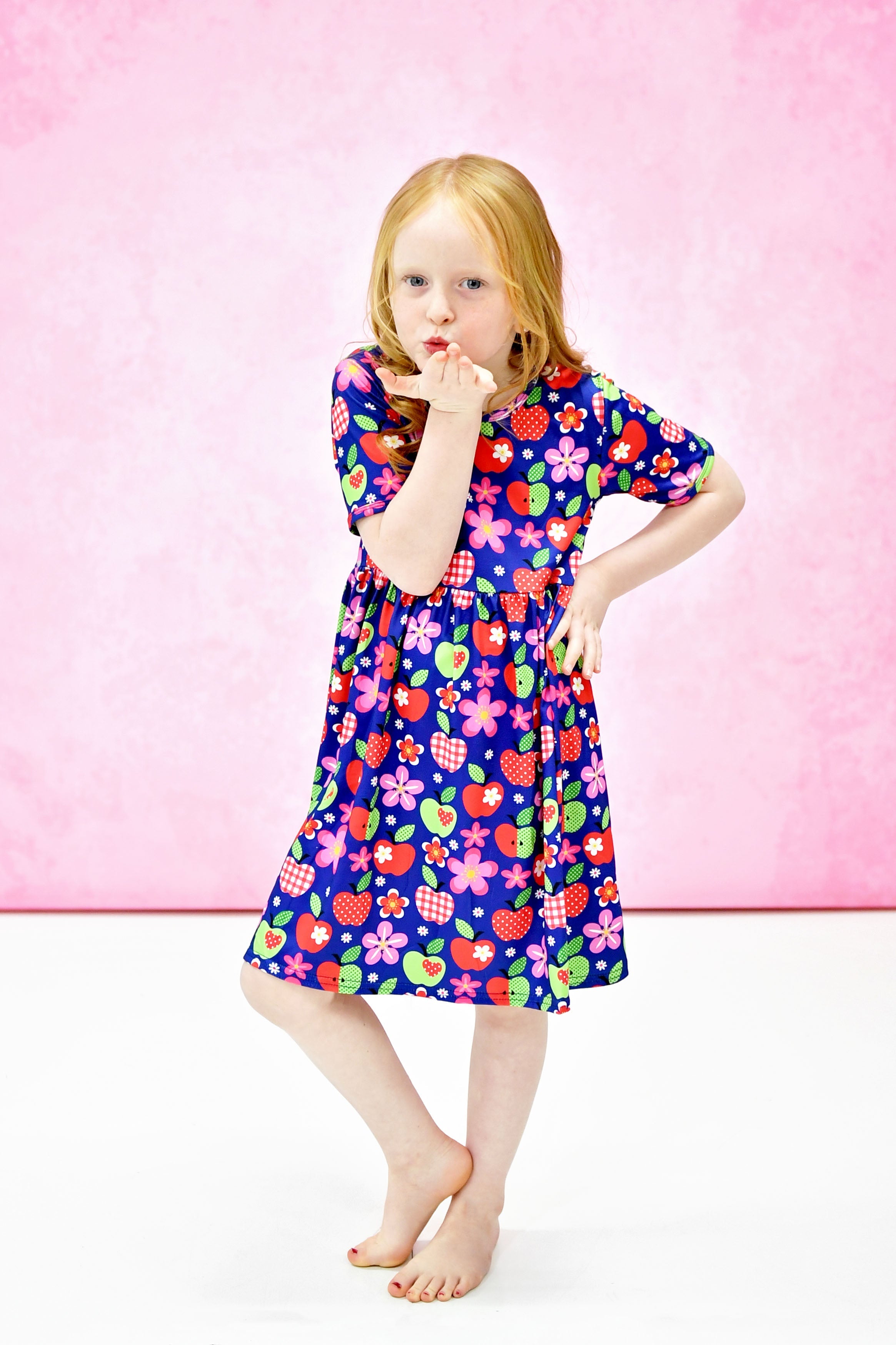 Awesome To The Core Short Sleeve Milk Silk Dress