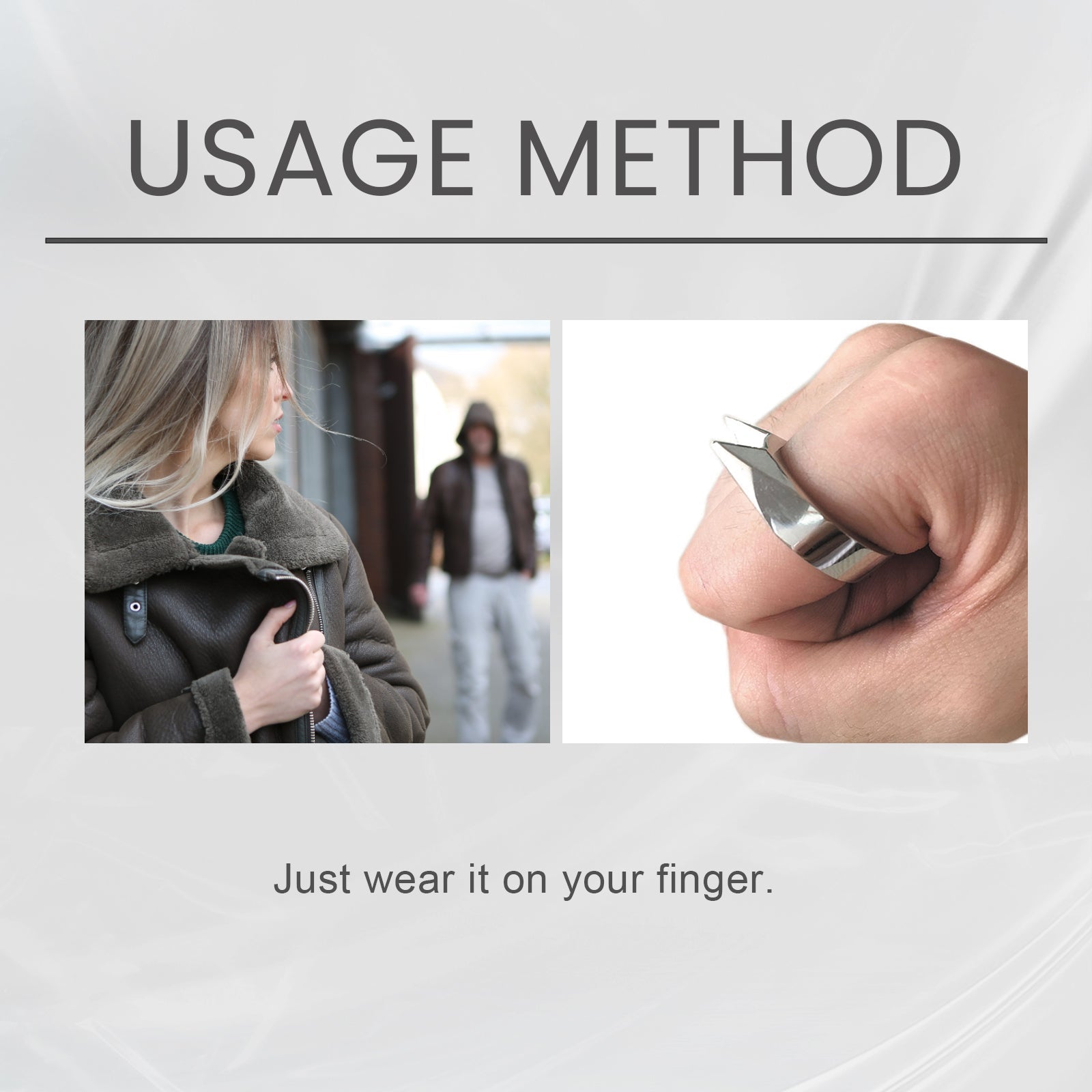 SparkArmor Sharp Cat Ears Guardian Ring, Men's And Women's Ring Simple Everything Fashion Single Fashion Clothing Collocation