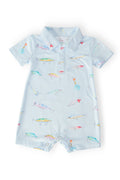 Fish Hook Polo Shorty One-Piece