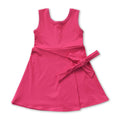 Sleeveless hot pink bow kids girls summer athletic dress