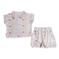 Apple pencil bow scallop girls back to school outfits