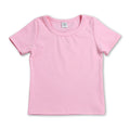 Short sleeves pink kids girls summer yoga active top