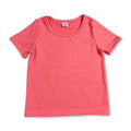 Short sleeves peach kids girls summer yoga active top
