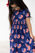 SALE I Heart the USA S/S Pocket Twirl Dress