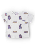 JMU White Duke Dog Ruffle Pocket Tee