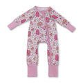 Pink heart boots hat western girls Valentine's zipper romper