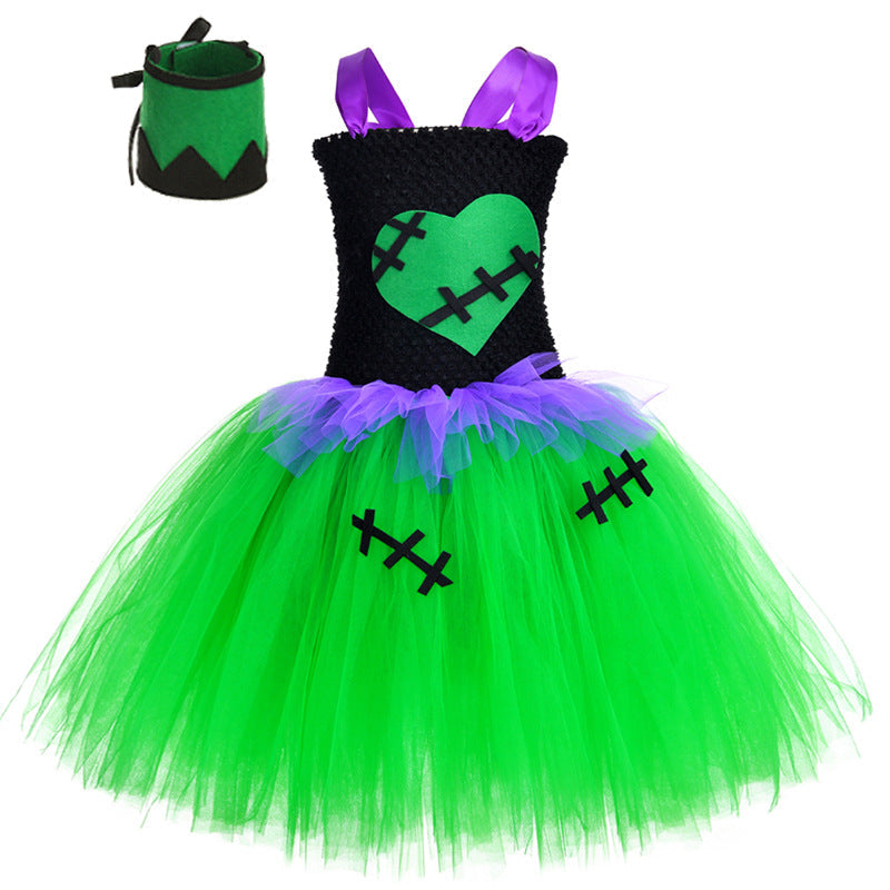 Halloween Vampire Dress Girls Suit