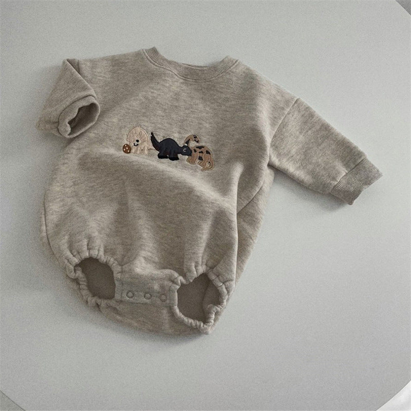 Ins Infant Toddler Korean Style Winter Clothes Jumpsuit