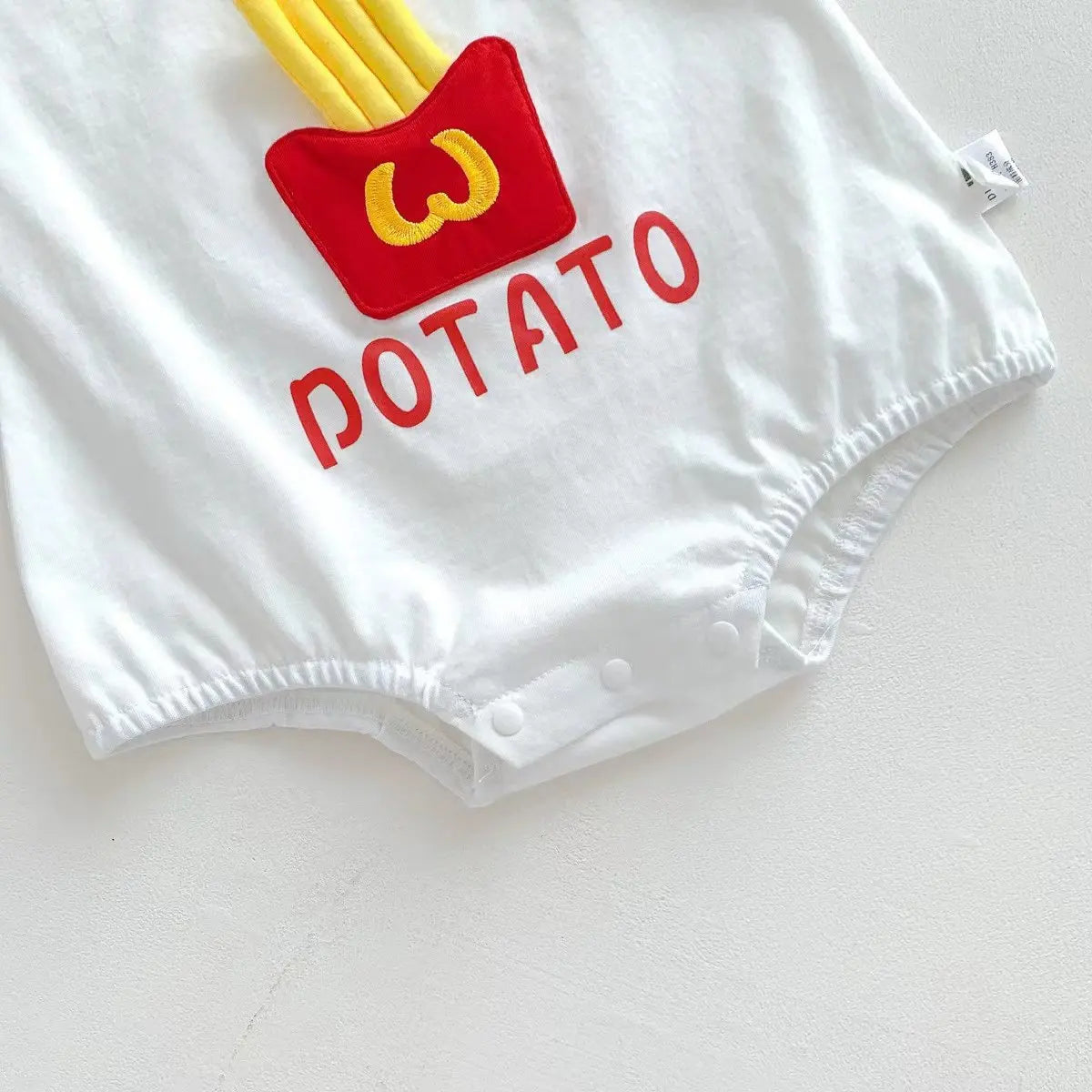 Baby Infant Clothes Girls Boys Summer Onesie with Sock 3D French Fries Cute Jumpsuit 100% Cotton  Newborn Clothes
