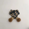 Fashion Plaid Stripe Winter Scarf for Boy Girl Korean 1-8 Years Kids Thick Warm Knit Neckerchief Outdoor Windproof Neck Covers