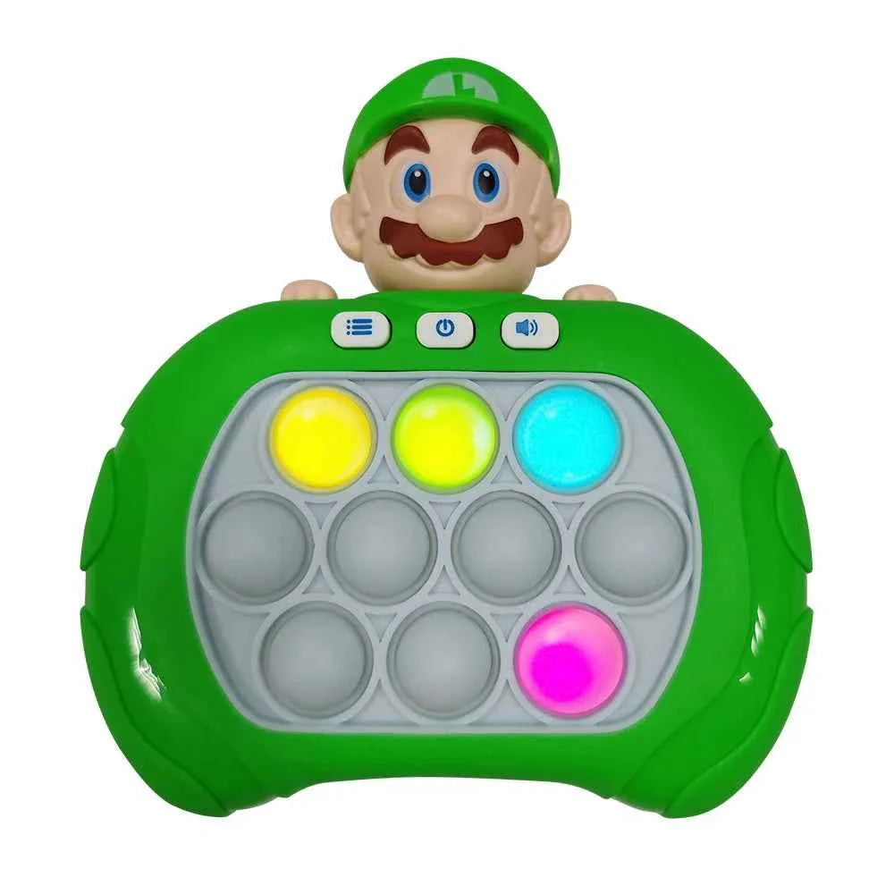 2024 New Quick Push Game Pop Up Fidget Bubble Electronic Pop it Pro Game Light AntiStress Toys For Adult Kids Gift 2024