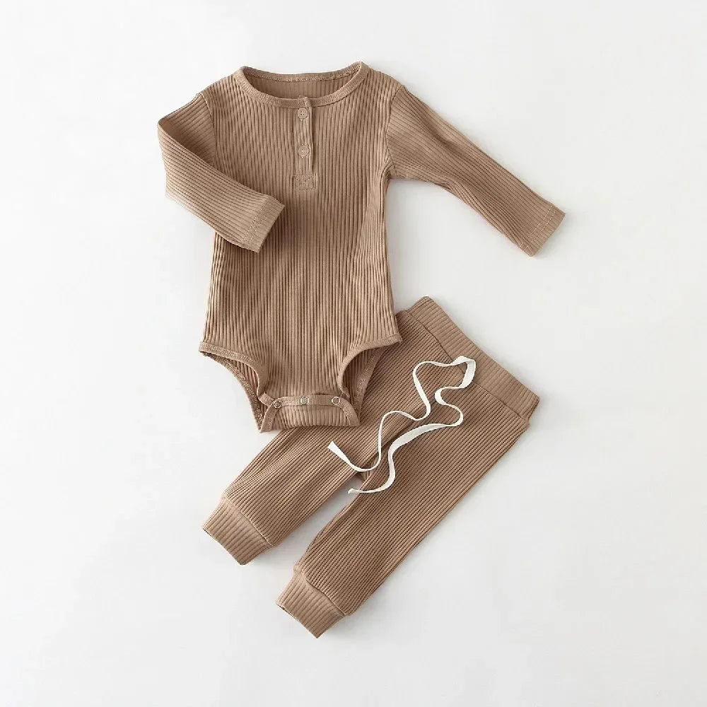 2Pcs Baby Boy Clothes Sets Spring Autumn Baby Boy Bodysuit + Pants Newborn Boys Outfits Clothing