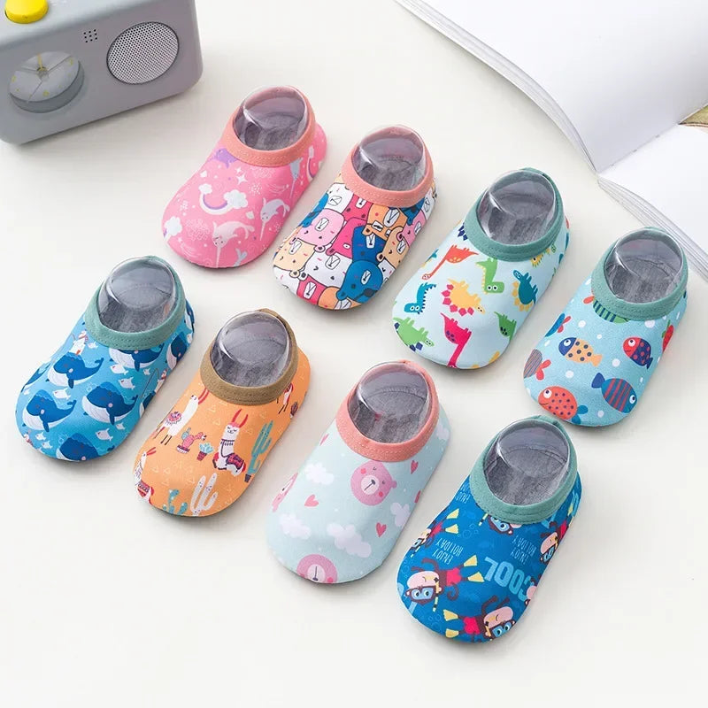 Children Swimming Surf Sports Sneakers Four Season Anti-slip Aqua Swim Floor Socks Baby Kids Cartoon Pool Beach Water Shoes